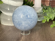 Load image into Gallery viewer, Blue Calcite Sphere