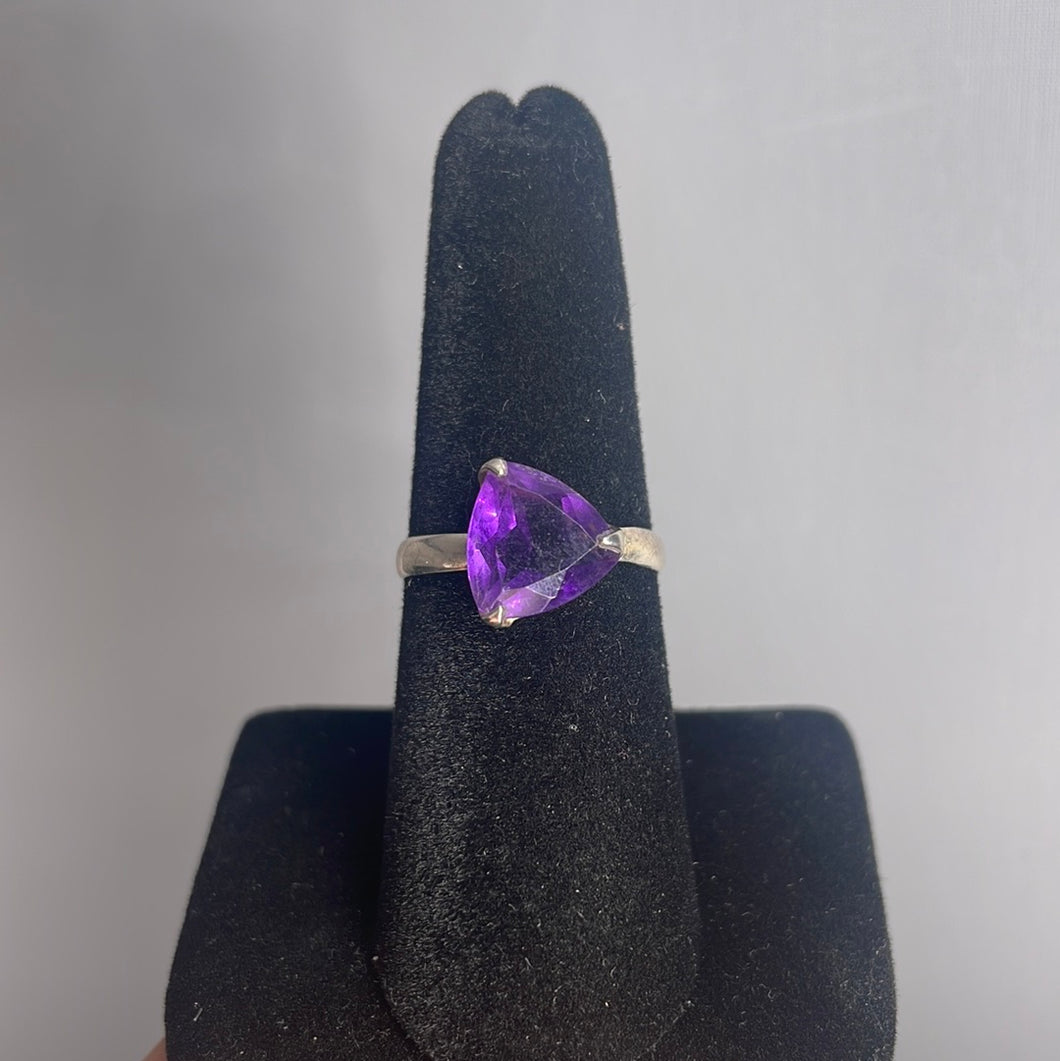Amethyst Size 5 Sterling Silver Ring