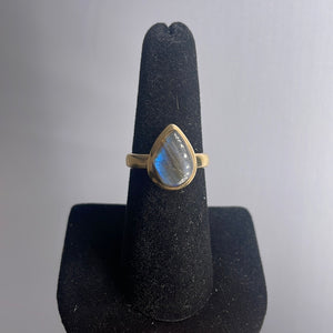 Labradorite Size 7 14k Gold Ring