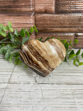 Load image into Gallery viewer, Chocolate Calcite Heart Small