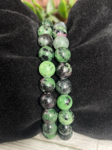 Ruby Zoisite Crystal Bracelet