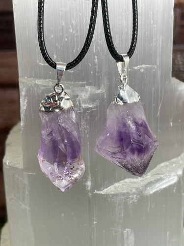Raw Amethyst Necklace