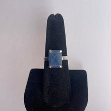 Load image into Gallery viewer, Sapphire Size 8 Sterling Silver Ring