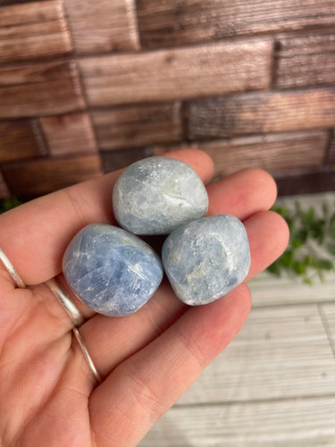 Blue Calcite Tumbled Stone