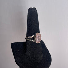 Load image into Gallery viewer, Rose Quartz Size 9 Sterling Silver Ring