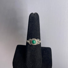 Load image into Gallery viewer, Malachite Size 7 Sterling Silver Ring