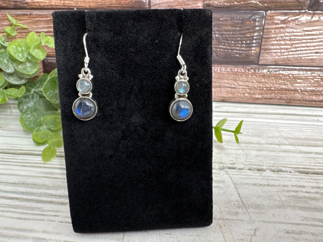 Labradorite Sterling Silver Earrings