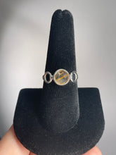 Load image into Gallery viewer, Rutile Quartz SZ 8 Sterling Silver Ring
