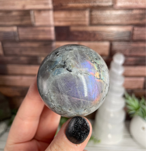 Load image into Gallery viewer, Sunset Labradorite Sphere Small