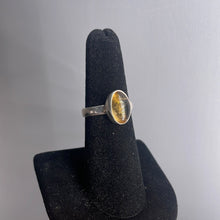 Load image into Gallery viewer, Citrine Size 7 Sterling Silver Ring