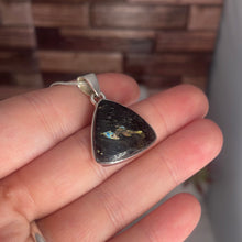 Load image into Gallery viewer, Nuummite Sterling Silver Pendant