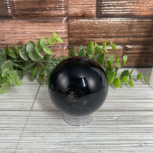 Load image into Gallery viewer, Silver Sheen Obsidian Sphere