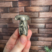 Load image into Gallery viewer, Pyrite Mushroom Carving