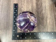 Load image into Gallery viewer, Chevron Amethyst Sphere