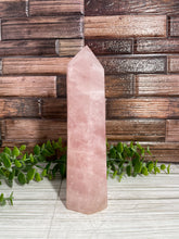 Load image into Gallery viewer, Rose Quartz Tower Large
