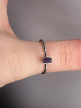 Load image into Gallery viewer, Amethyst SZ 9 Sterling Silver Ring