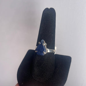 Sapphire Size 9 Sterling Silver Ring