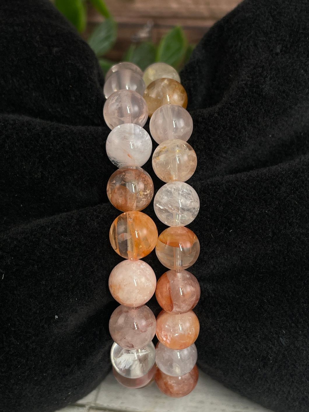 Fire Quartz Crystal Bracelet