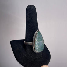 Load image into Gallery viewer, Moss Agate Size 12 Sterling Silver Ring