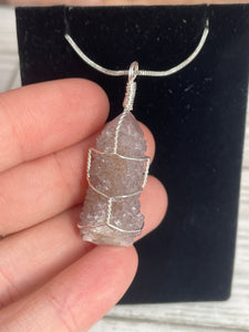Spirit Quartz Wire-Wrapped Pendant