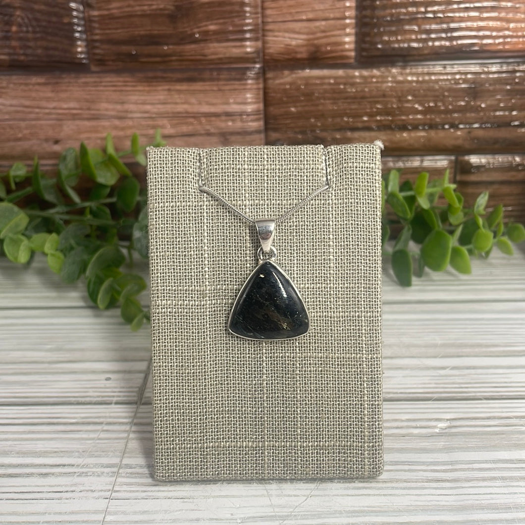 Nuummite Sterling Silver Pendant