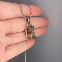 Load image into Gallery viewer, Bismuth Sterling Silver Pendant