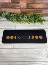 Load image into Gallery viewer, Moon Phase Wooden Tarot Card Display Stand (3 Cards)