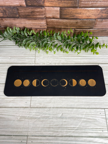 Moon Phase Wooden Tarot Card Display Stand (3 Cards)