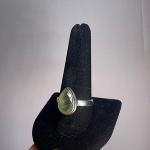 Prehnite Size 11 Sterling Silver Ring