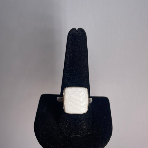 Scolecite Size 12 Sterling Silver Ring