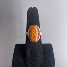 Load image into Gallery viewer, Seam Agate Size 7 Sterling Silver Ring
