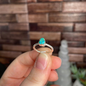 Chrysocolla Size 6 Sterling Silver Ring