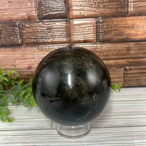 Golden Sheen Obsidian Sphere