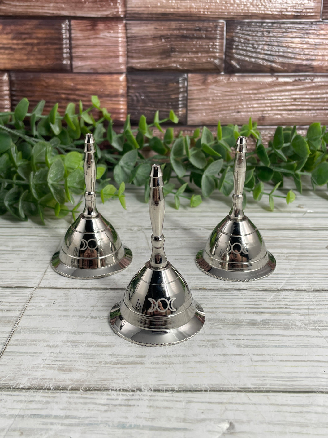 Triple Moon Silver Bell