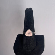 Load image into Gallery viewer, Rose Quartz Size 9 Sterling Silver Ring
