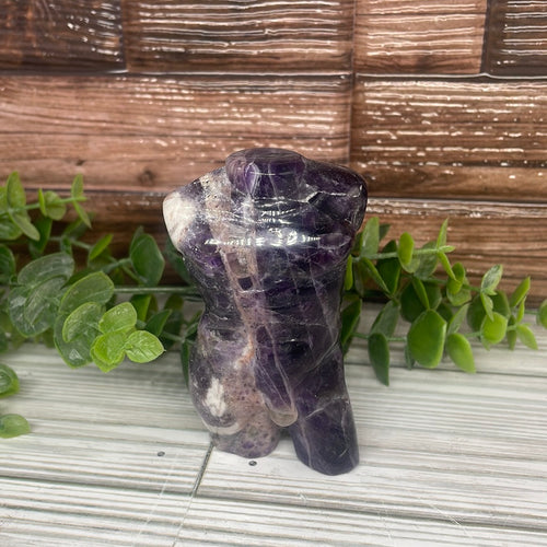 Amethyst Male Body Carving