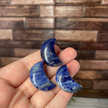 Load image into Gallery viewer, Sodalite Mini Moon Carving