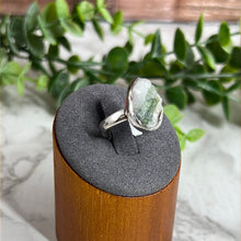 Load image into Gallery viewer, Green Tourmaline Sterling Silver Ring Size 7