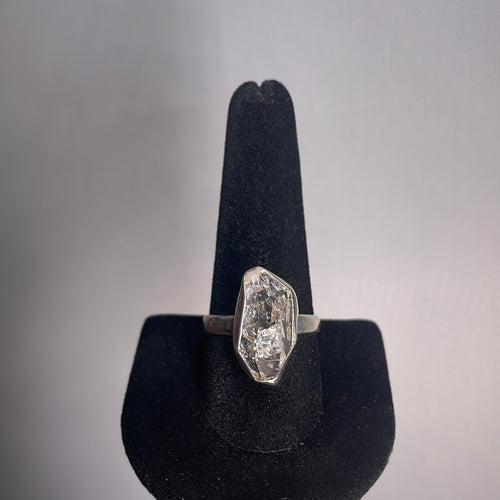 Herkimer Diamond Size 10 Sterling Silver Ring