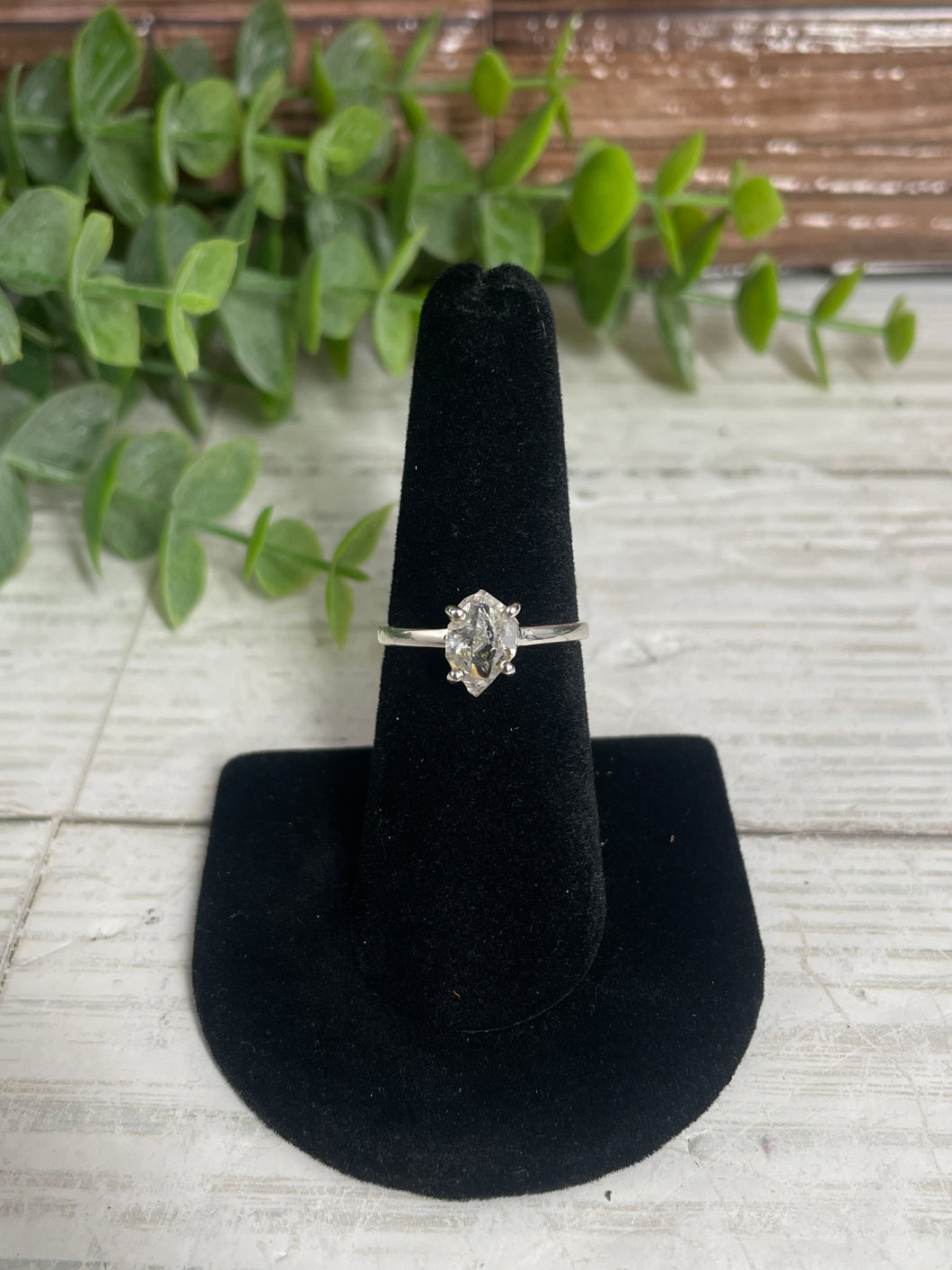 Herkimer Diamond SZ 7 Sterling Silver Ring