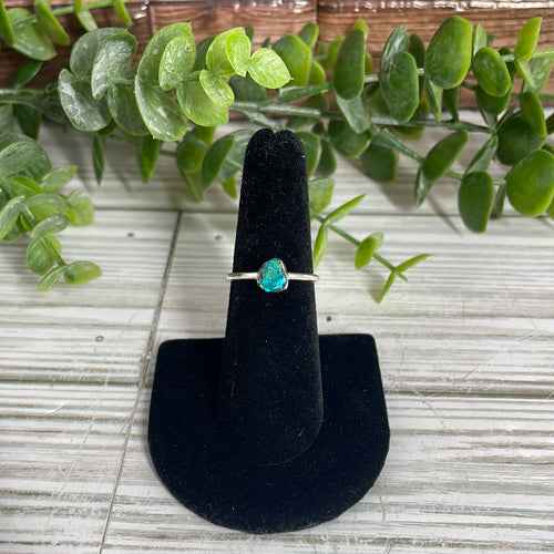 Chrysocolla Size 6 Sterling Silver Ring