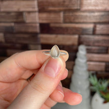 Load image into Gallery viewer, Gray Moonstone Size 6 Sterling Silver Ring