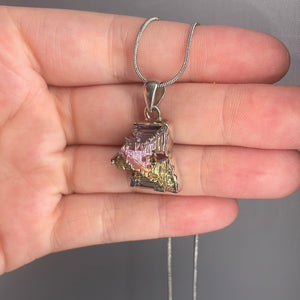 Bismuth Sterling Silver Pendant