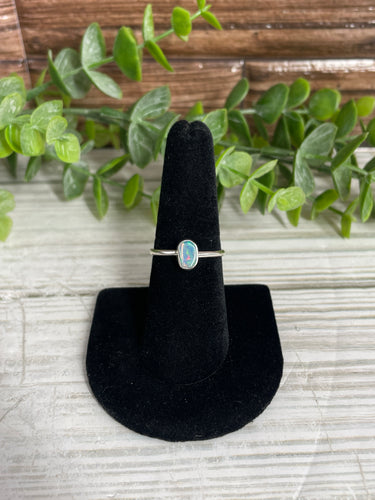 Ethiopian Opal SZ 7 Sterling Silver Ring
