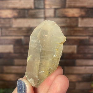 Rutilated Smoky Quartz Point