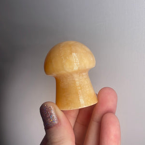 Orange Calcite Mushroom