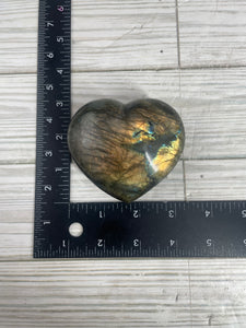 Labradorite Heart