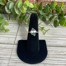 Load image into Gallery viewer, Aquamarine Size 6 Sterling Silver Ring