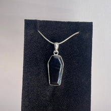Load image into Gallery viewer, Black Onyx Coffin Sterling Silver Pendant