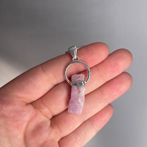 Kunzite Sterling Silver Pendant